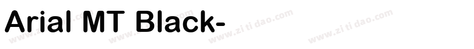 Arial MT Black字体转换